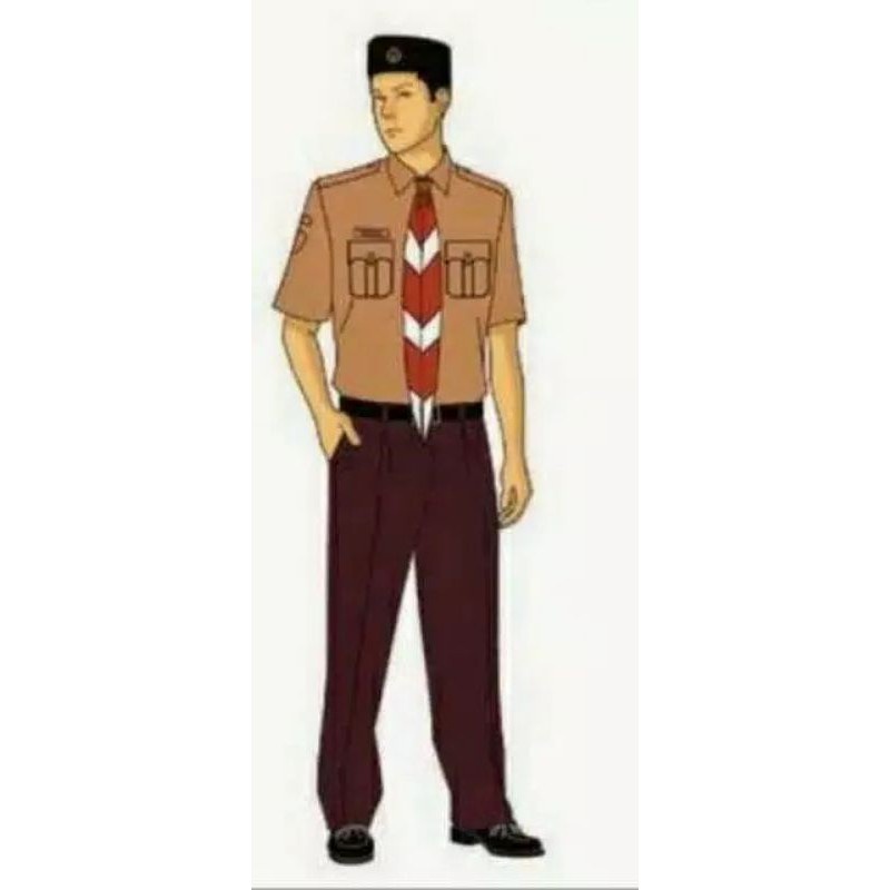 Limited Celana Pramuka Panjang Pdh /Pembina, Guru, Pns Bahan Rafilo