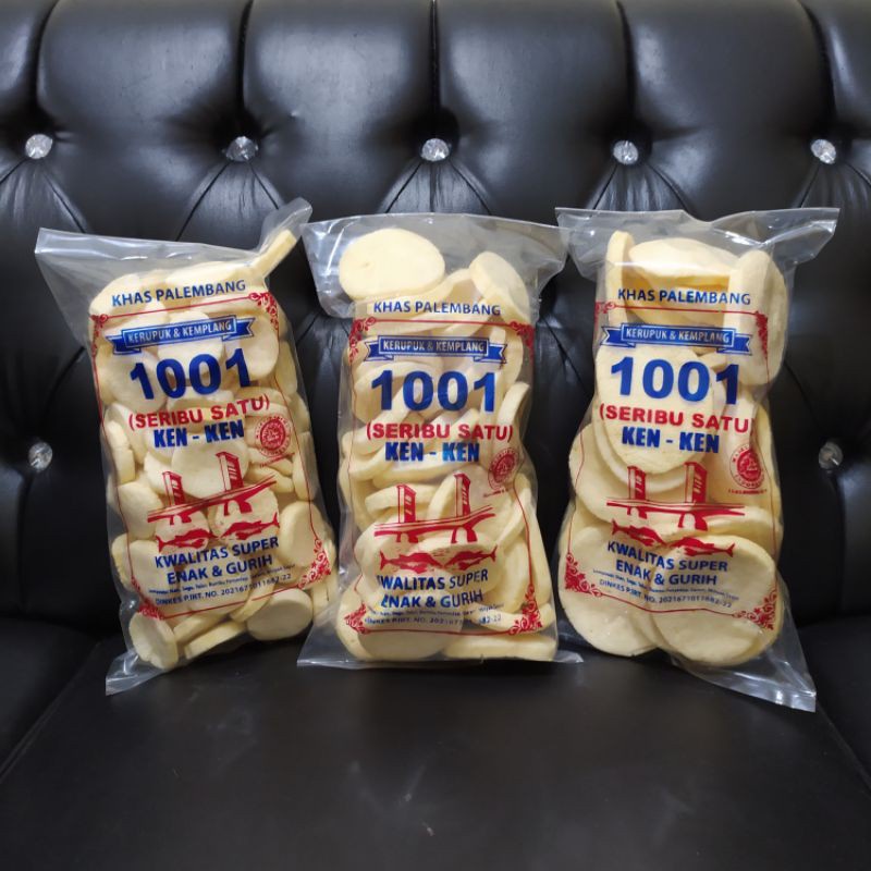 

Kemplang (Goreng) Palembang Asli Kualitas Super 250 gram Halal MUI 1001 (Seribu Satu) Ken - Ken WE!