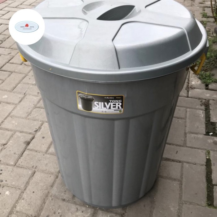 ember 120liter taiwan + tutup / ember silver jumbo / ember besar / tong jumbo / tong sampah besar