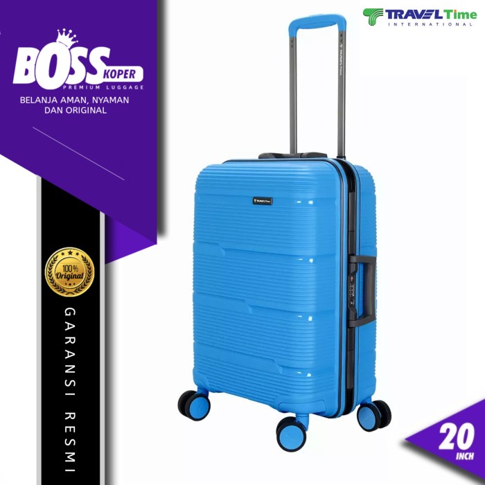 Koper 20 In Kabin Travel Time Hardcase Small Non Zipper