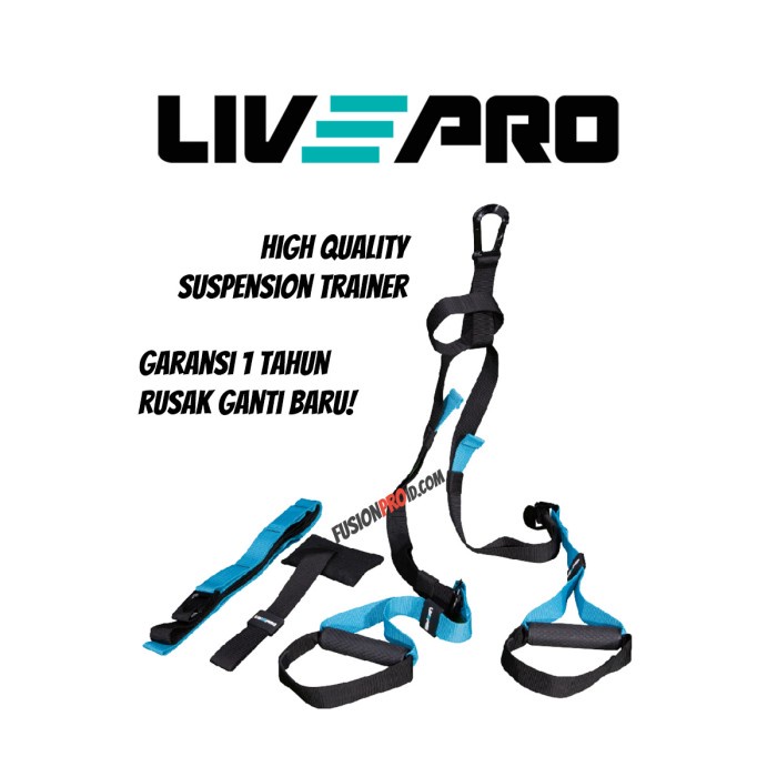 Suspension Trainer Gym TRX Training Kit Fitnes Fitness Livepro