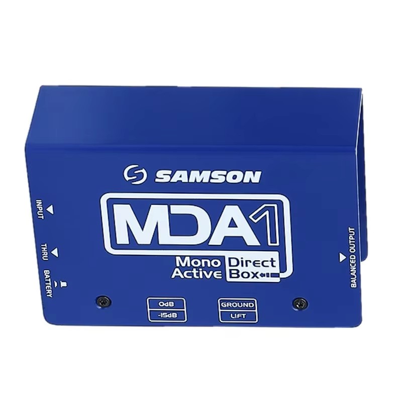 Direct Box DI box Samson MDA1 Mono Active for live sound and recording application convert unbalance