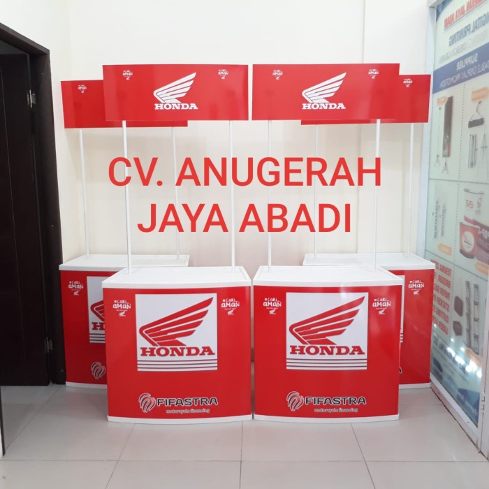 Terlaris EVENT DESK / BOOTH PORTABLE PVC / STAND / MEJA JUALAN