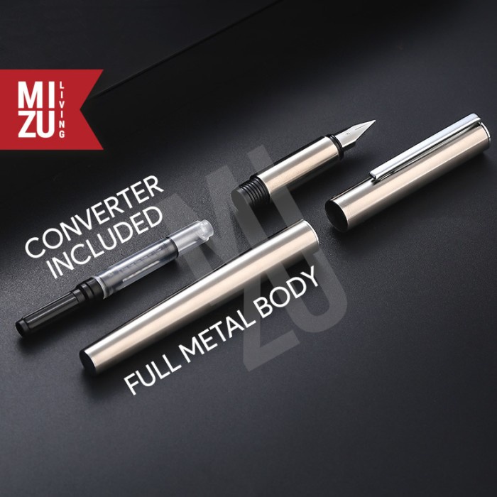 

Terlaris JINHAO 35 Sleek Full Metal Fountain Pen Stainless Steel Iridium Nib
