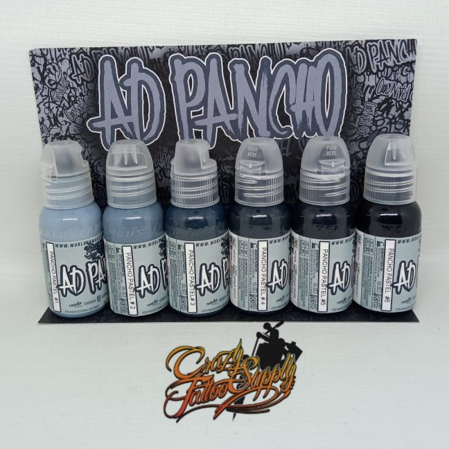 ..... Wfi Ad Pancho Pastel Grey Set 1Oz - Tinta Tattoo