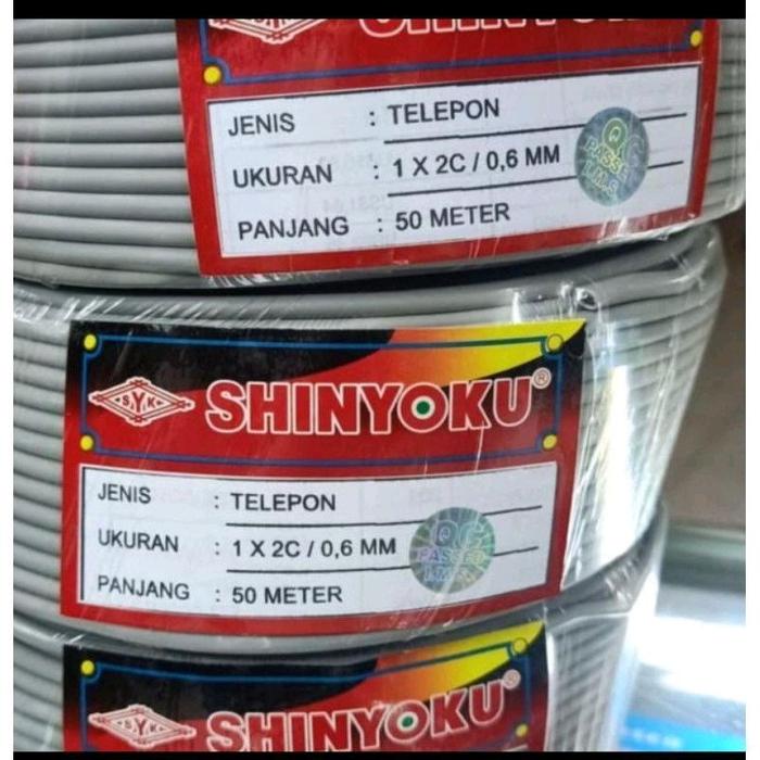 JTTOP" KABEL TELEPON SHINYOKU / KABEL INSTALASI WALET 100METER