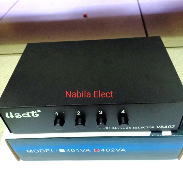 JTTOP" AV SELECTOR/VIDEO AUDIO SWITCH 4LOAD 402