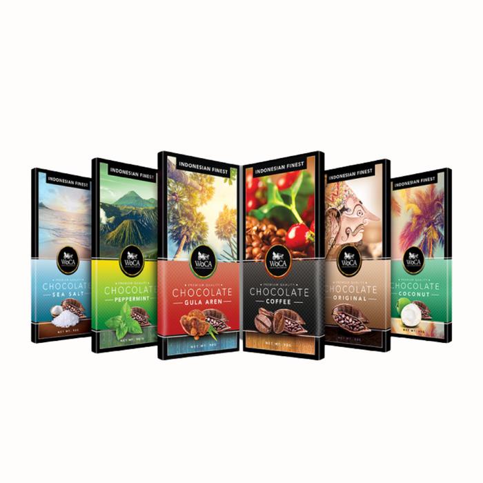 

WOCA ASSORTED PREMIUM CHOCOLATE BAR - COKELAT ANEKA RASA
