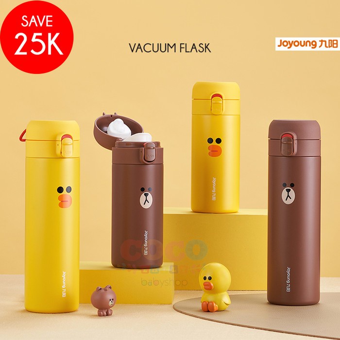 Joyoung B35V10 SALLY BROWN Lightweight Vacuum Flask Water Cup 500 ml