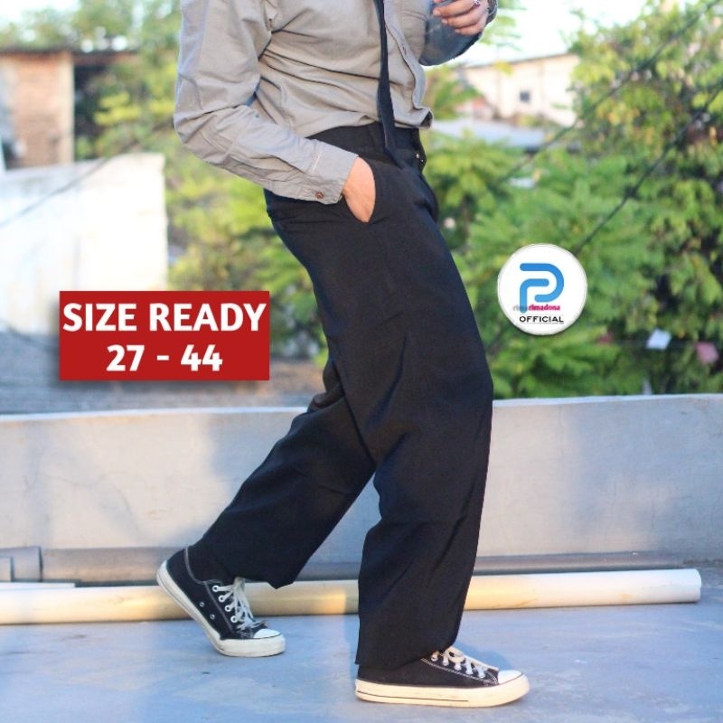 PROMO / celana formal reguler fit celana kain pria standar celana panjang kain pria celana panjang