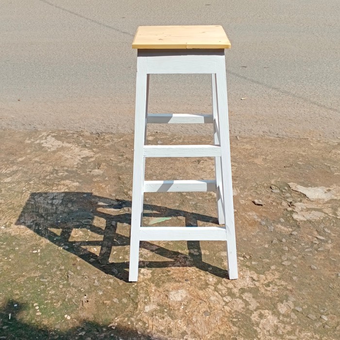 Terlaris Kursi Bar Cafe Warna -Putih Tinggi 90cm