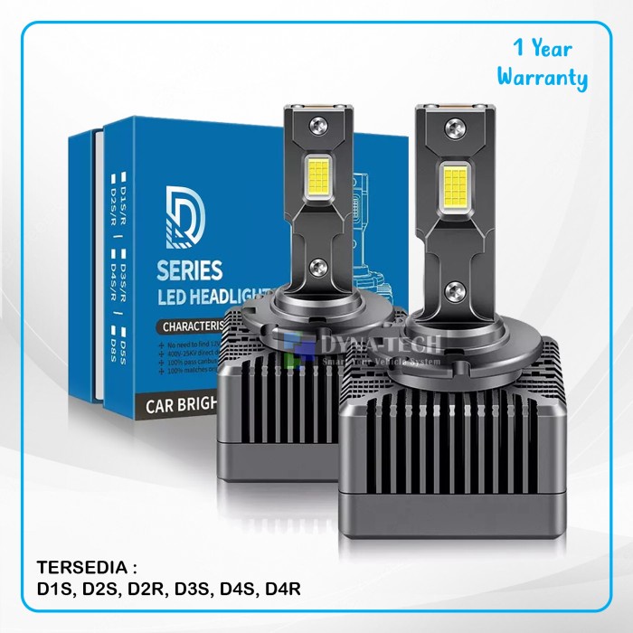 Ready Lampu LED D1S, D2S, D2R, D3S, D4S, D4R