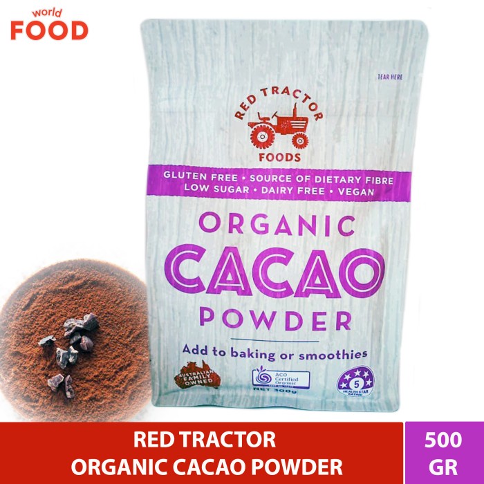 

Red Tractor Organic Cacao Powder 300Gr