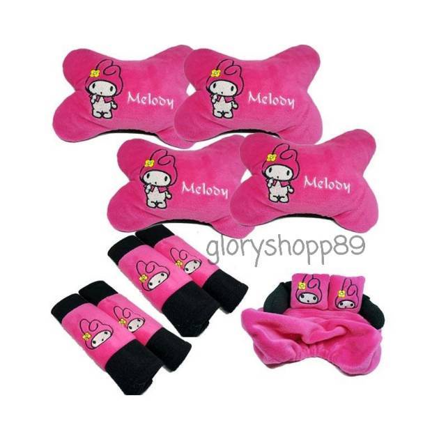 Bantal Mobil Melody/Bantal set mobil Melody / Paket Bantal Mobil 9 pcs Melody/Bantal Mobil Set 9in1