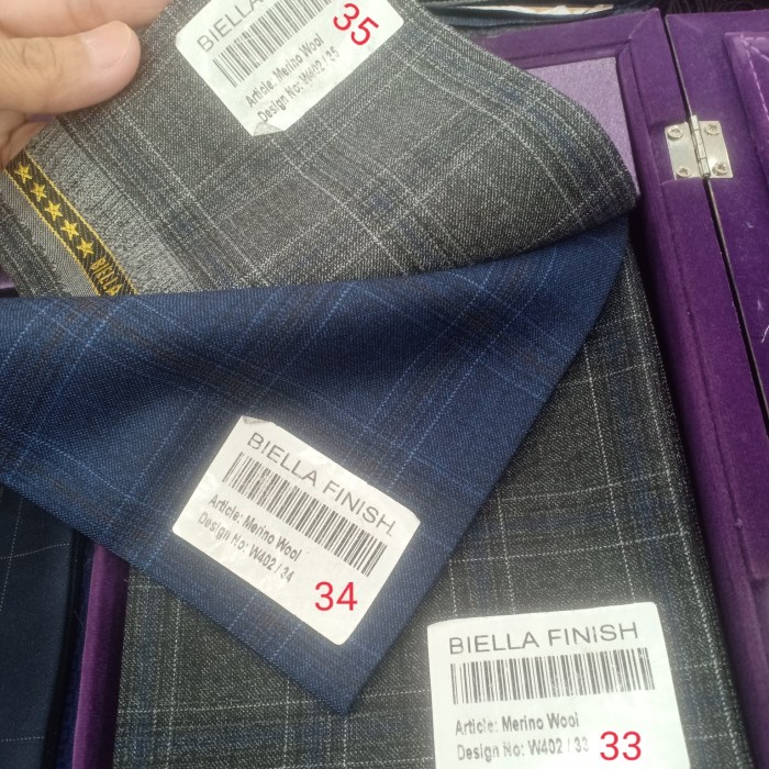 HOT SALE BAHAN-JAS-MOTIF-KOTAK-KAIN-BLEZER-WOOL-IMPORT