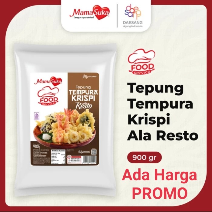 

Promo Terbatas Mamasuka Tepung Tempura Krispi Ala Resto 900 G Pilih Varian Aman