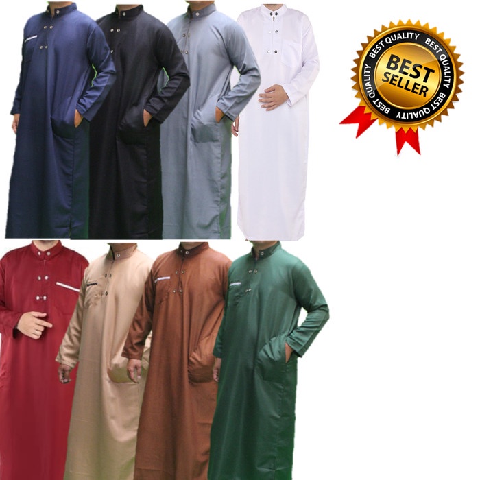 Jubah Gamis Pria Dewasa Bahan Adem Toko Garment Bandung Muslim