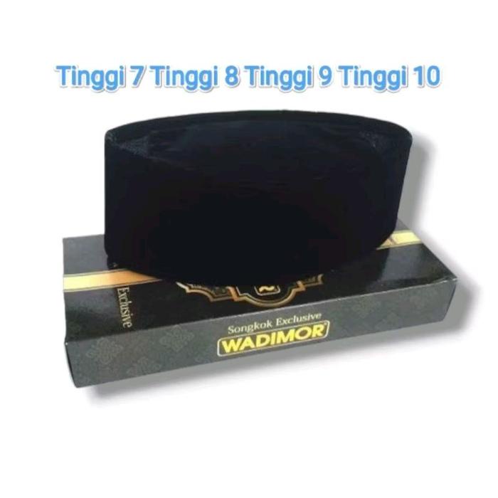 Peci Wadimor Hitam Tinggi 7, 8, 9, 10