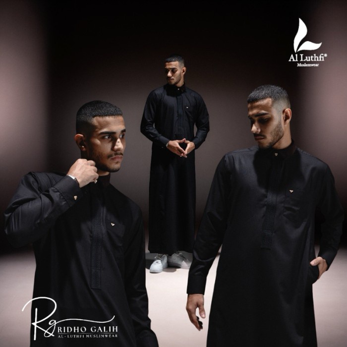 Al Luthfi - Gamis Pria Lengan Panjang Dewasa Premium - Jubah Pria Pemium - Gamis Jubah Pria Arab