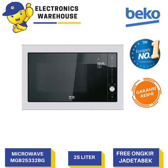 Ready- Beko Built in Microwave Oven dan Grill 25 Liter MGB25332BG