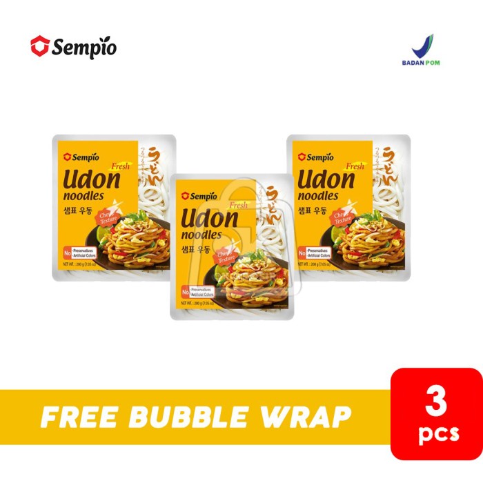 

Promo Terbatas Sempio Udon Noodle 3Pcs X 200Gr Mie Jepang Korea Matang Chewy Fresh Aman