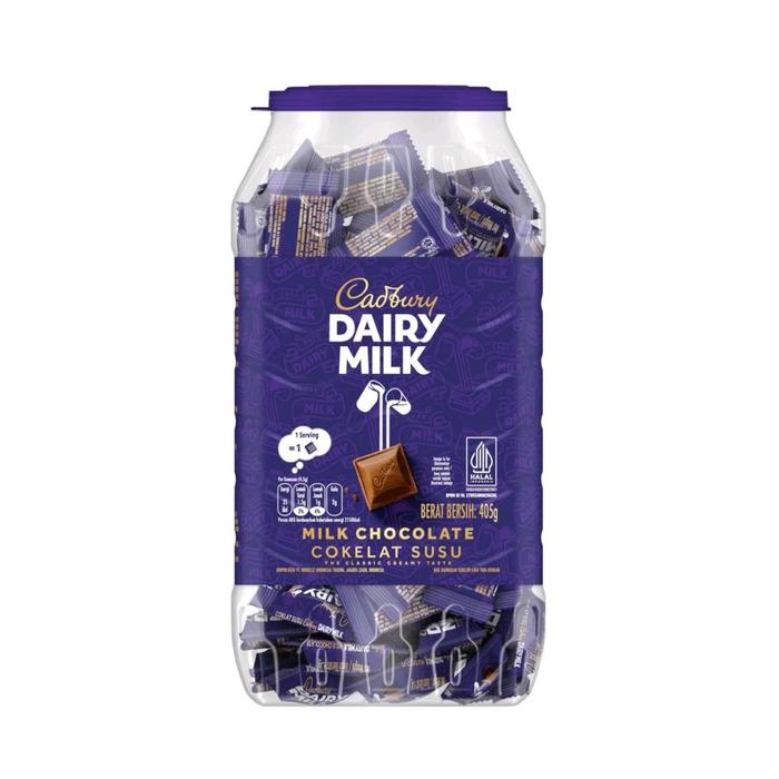 

BARANG TERLARIS Cadbury Jar 405gr isi 85-90pcs - Cokelat Val