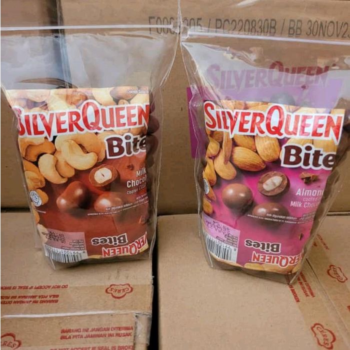 

BARANG TERLARIS SILVERQUEEN BITES CASHEW ALMOND 500G// COKELAT SILVERQUEEN KILOAN chocolate coklat
