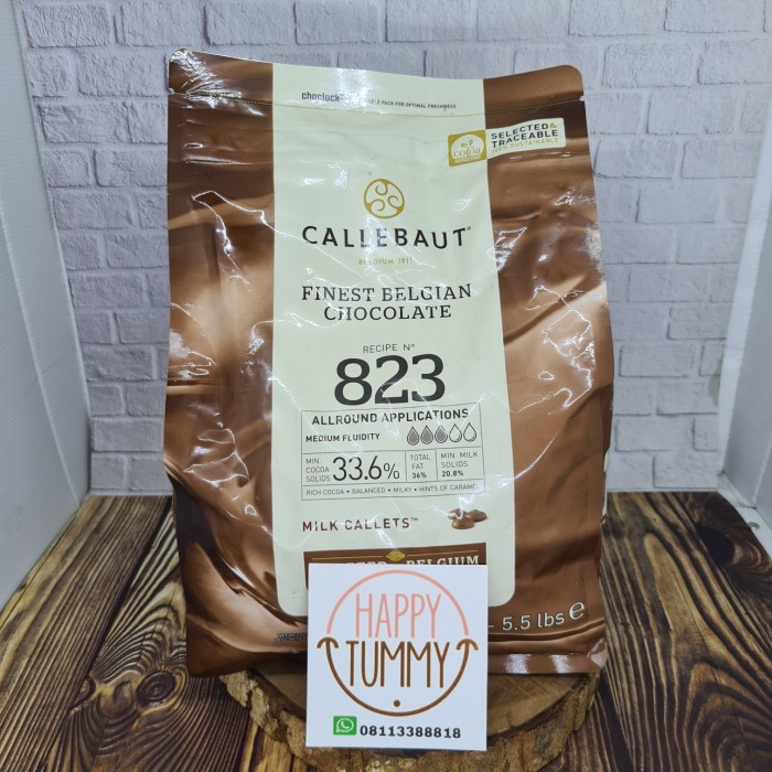 

BARANG TERLARIS Callebaut 823 ori 33.6% milk callets 2.5kg