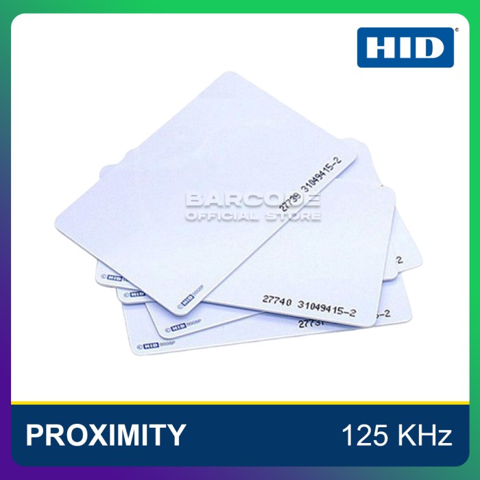 

Ready- Kartu RFID Proximity 125 kHz HID ISOProx II 1386 Original Card