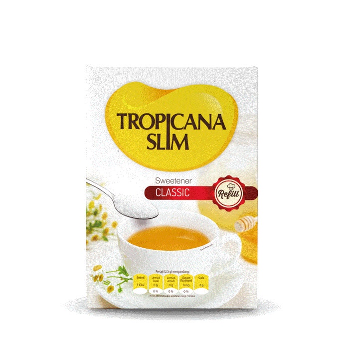 

BARANG TERLARIS Tropicana Slim Classic Refill 500gr - Pengganti Gula