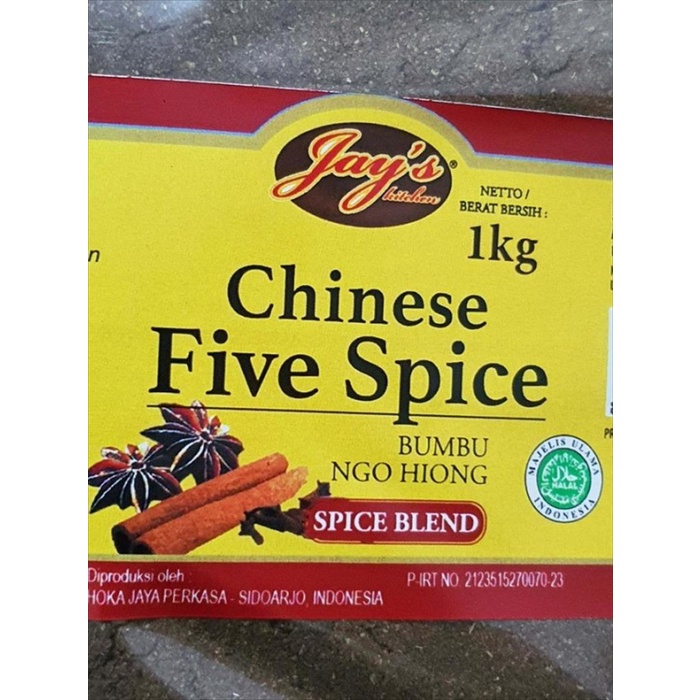 

BARANG TERLARIS BUMBU NGO HIONG BUBUK 1 KG JAYS CHINESE FIVE SPICE BLEND NGOHIONG