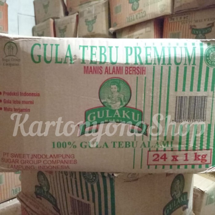 

BARANG TERLARIS Gulaku Gula Pasir Putih Premium 1kg Per Dus isi 24bks