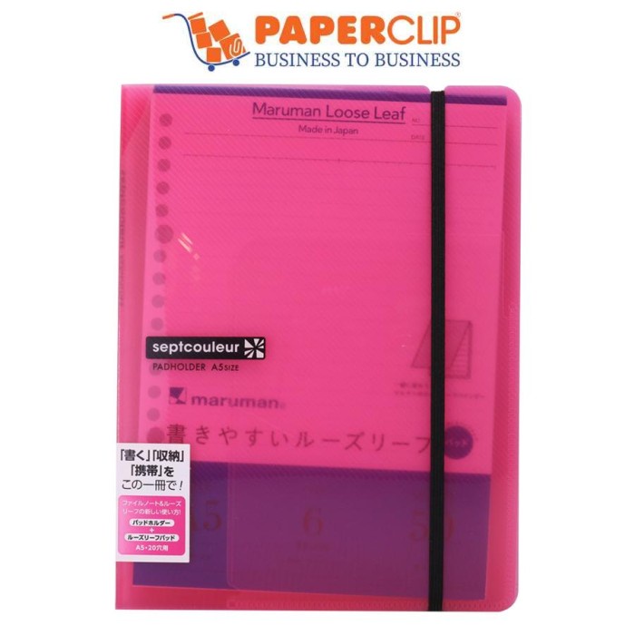 

BARANG TERLARIS REPORT PAD MARUMAN A5 PH300-08 PINK