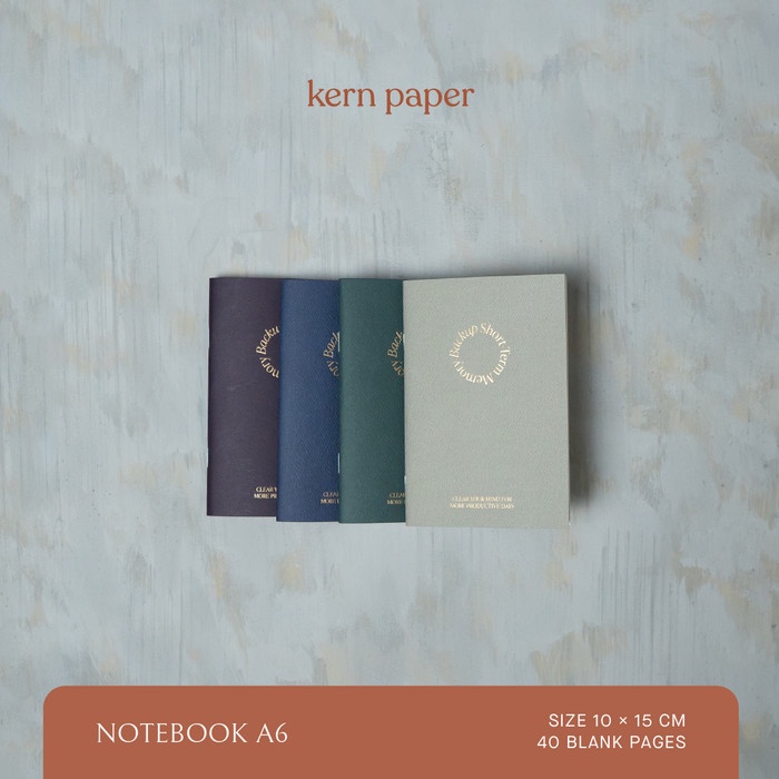 

BARANG TERLARIS Kern Paper Notebook A6 - Short Term Memory Backup Buku Tulis Quotes