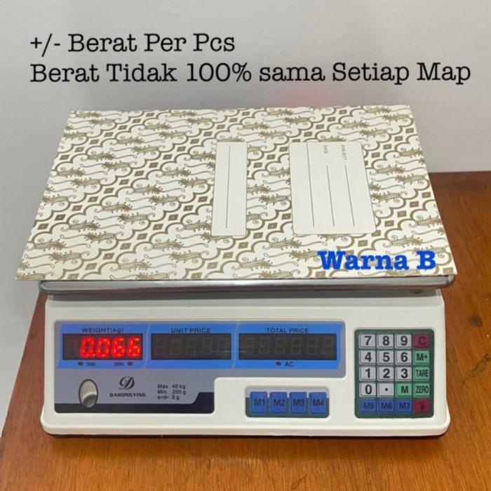 

BARANG TERLARIS STOPMAP BATIK 250gr 50pcs MAP KERTAS MAP KANTOR MAP KARTON F4 Premium