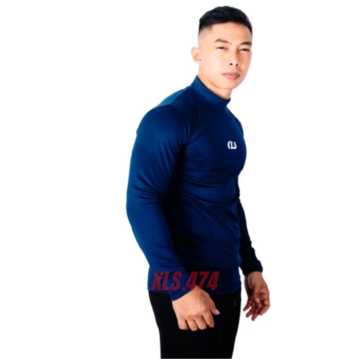 Terbaru Kls Manset Lengan Panjang Pria Wanita Pakaian Olahraga Ketat Kaos Gym Running Futsal Baju