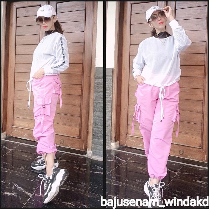 Celana Senam Cargo Gesper/Celana Senam Cargo Olahraga Harga Promo