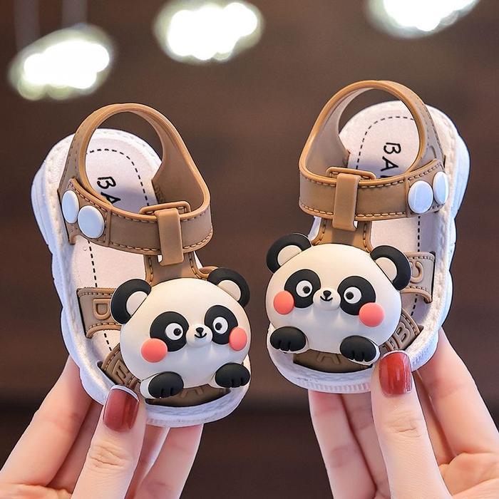 PROMO 4.4 NIHAOBABY SIZE 21-25 SANDAL BAYI ANAK LAKI LAKI SENDAL PANDA KARET IMPORT 1 2 3 TAHUN