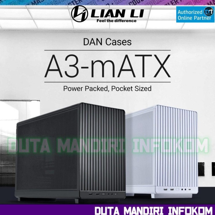 Ready Lian Li A3 mATX - High Airflow Compact Mini m-ATX Gaming Case I Dan Case