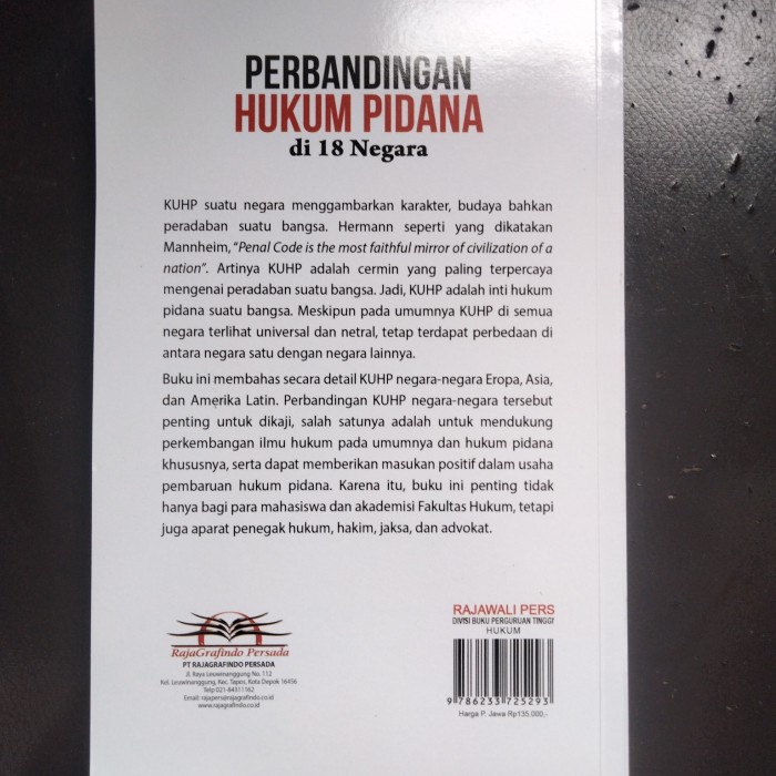 

SALE !!! BUKU PERBANDINGAN HUKUM PIDANA DI 18 NEGARA READYY