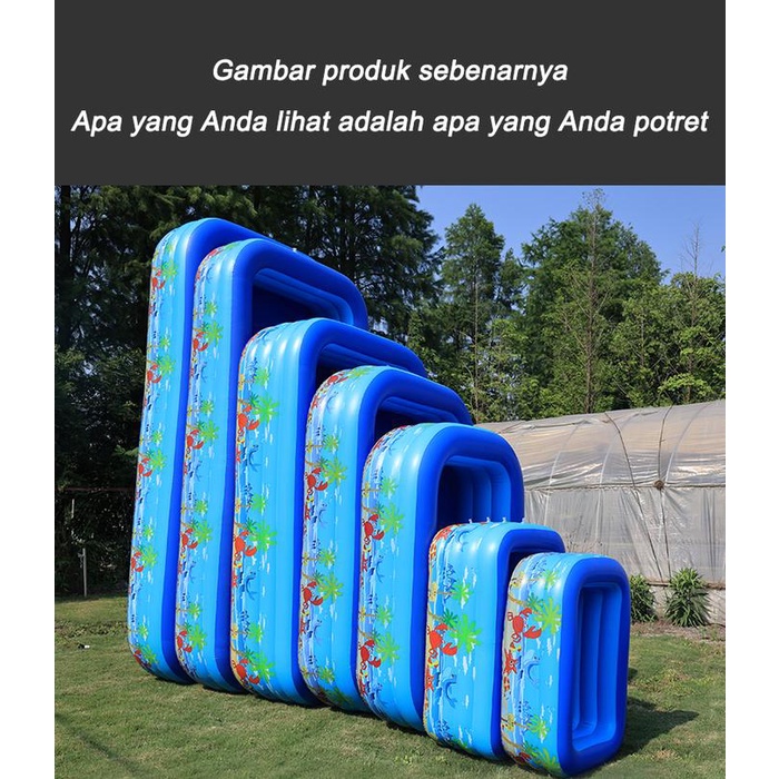 Free ShippingKolam Renang Anak Jumbo 3 Meter/Kolam Renang Karet Yang Karet Yang Menebal Jaminan