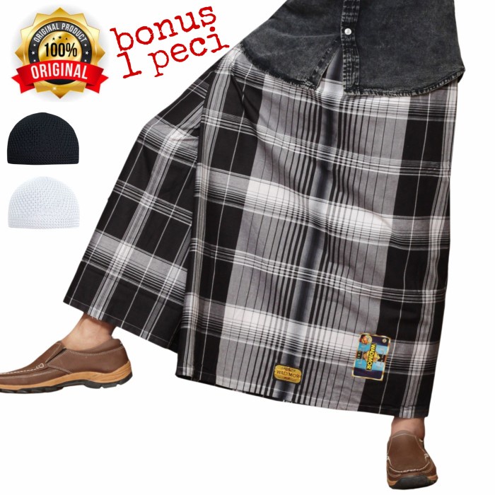 sarung celana wadimor original kotak-kotak