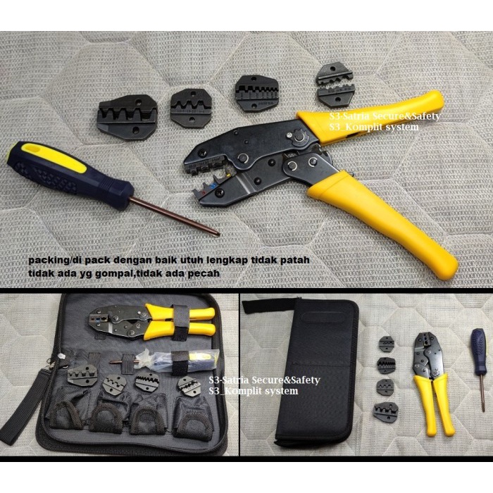 krimping schoen Kecil besar 1 set Tang Crimping skun pres bulat O Y