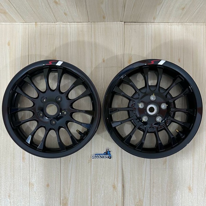 Rims Velg Ori Original Vespa Sprint S Black Primavera LX S R12 Ring12