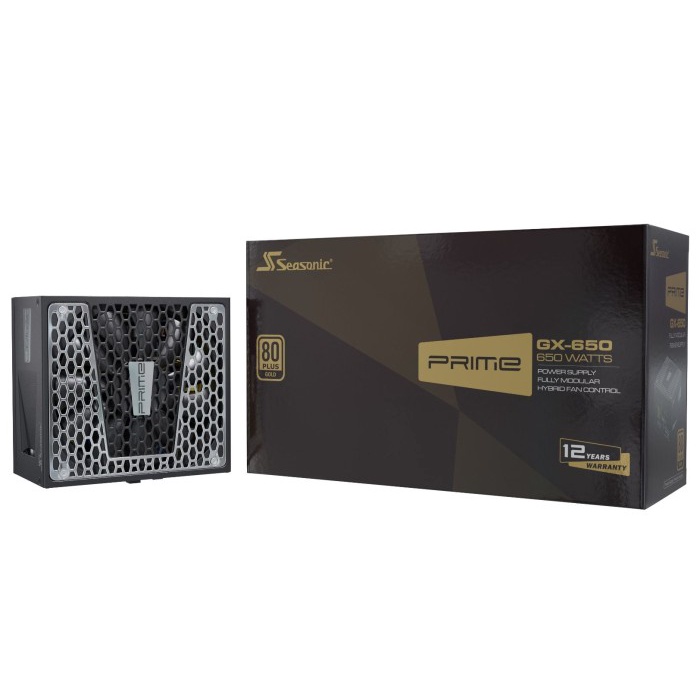 Ready Seasonic Prime Gold GX 650 Watt 80 Plus GOLD - Full Modular PSU