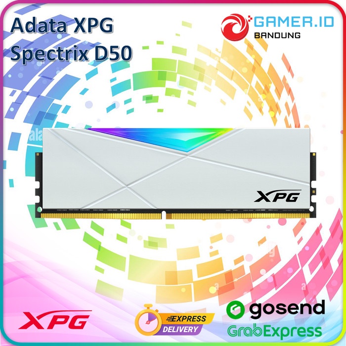 Ready Adata XPG Spectrix D50 LONGDIMM Heatsink RGB White