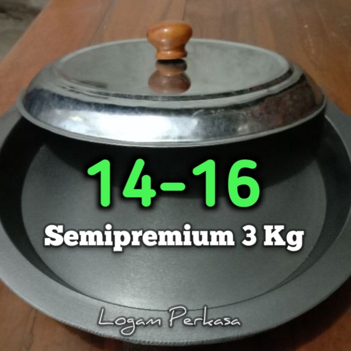 PREMIUM Loyang Martabak Manis 14-16 Berat 3 Kg + Tutup