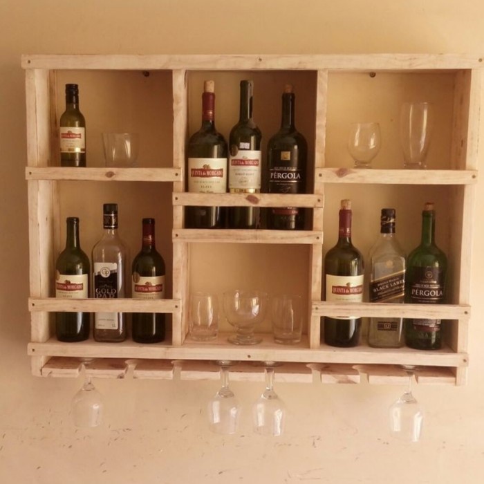 PREMIUM RAK DINDING WINE KAYU JATI BELANDA RAK GELAS BOTOL MINUMAN