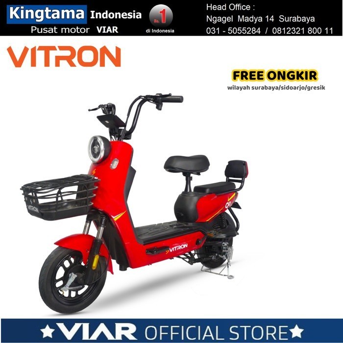 Best seller Sepeda Listrik VIAR VITRON - PROMO - ORIGINAL-SURABAYA Terlaris