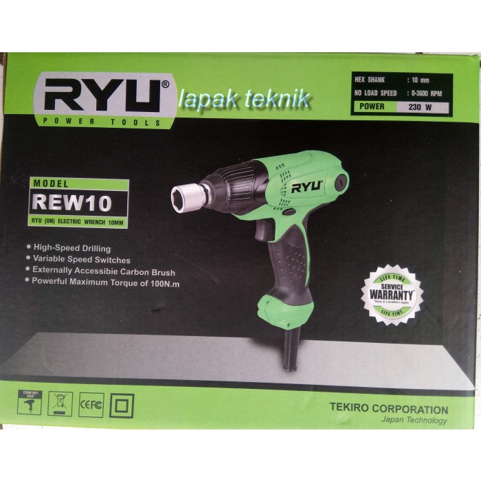 HOT SALE Mesin Buka Baut Listrik Mesin Impact Listrik TEKIRO RYU REW10